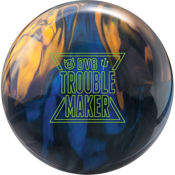 DV8 Trouble Maker Pearl Bowling Ball - High Performance Reactive Resin for Hook & Strikes | Perfect for League Play & Tournament Competition