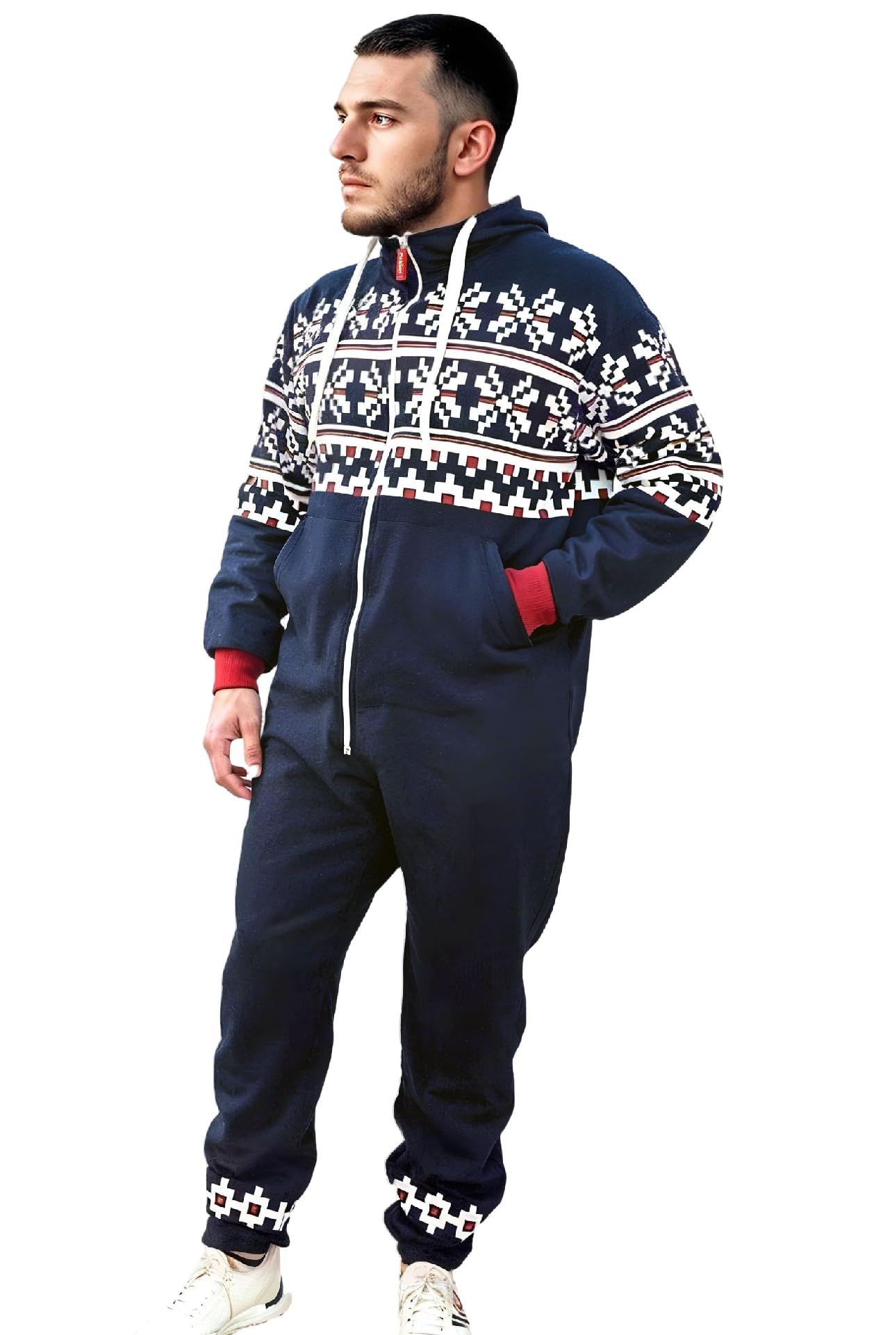 Juicy Trendz Men's Adult Onesie Pajamas - Soft & Cozy Fleece Sleepwear for Winter, Lounge & Relaxation at Home