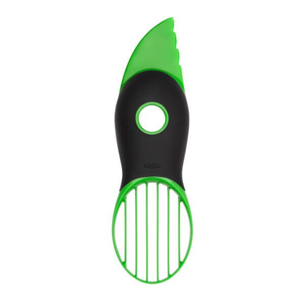 OXO 3-in-1 Avocado Slicer - Stainless Steel Blade, Easy Grip Handle - Perfect for Guacamole, Salads & Healthy Snacks