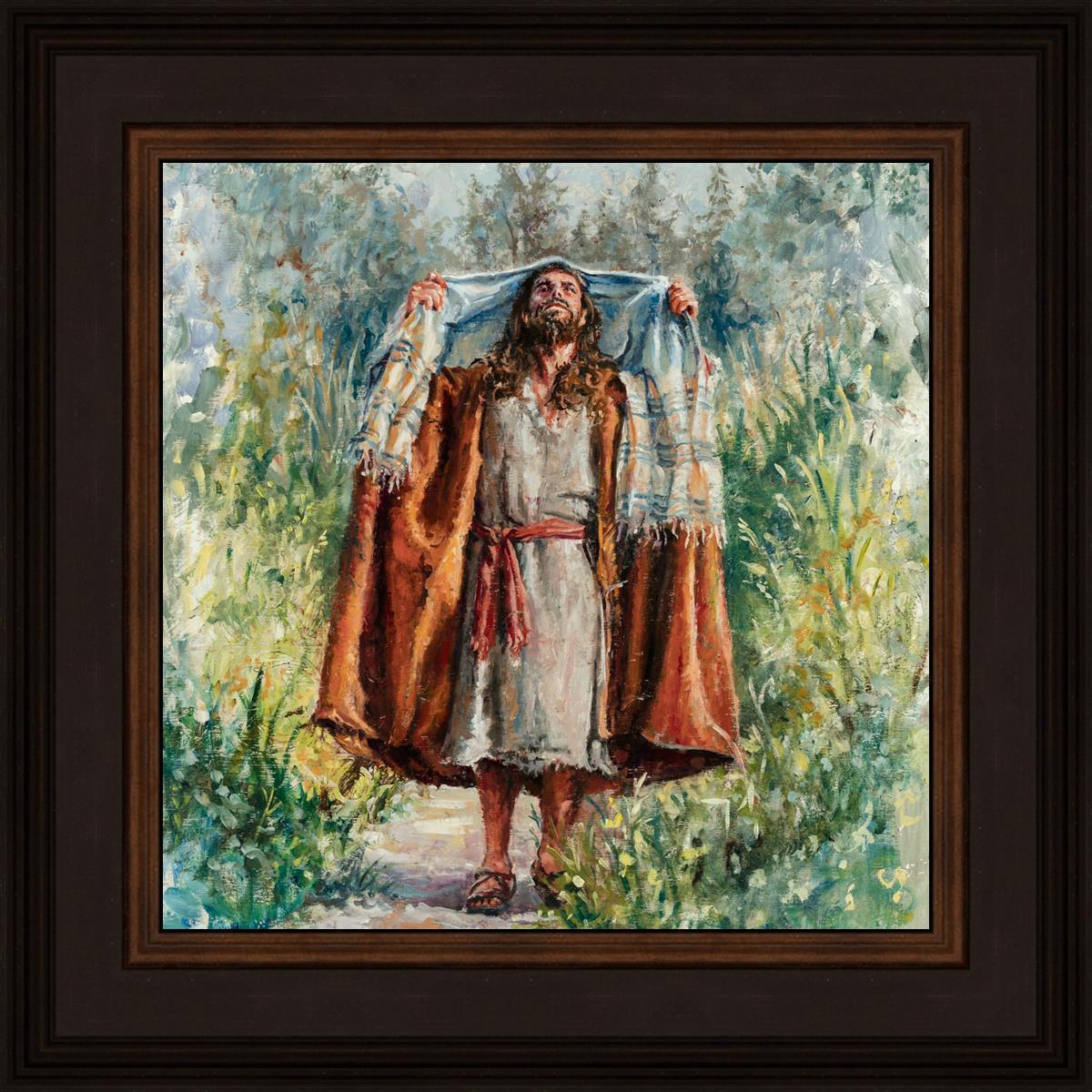 Jesus in the Wilderness - Religious Wall Art for Home & Church Decor - Inspirational Christian Gift for Prayer & Meditation Spaces