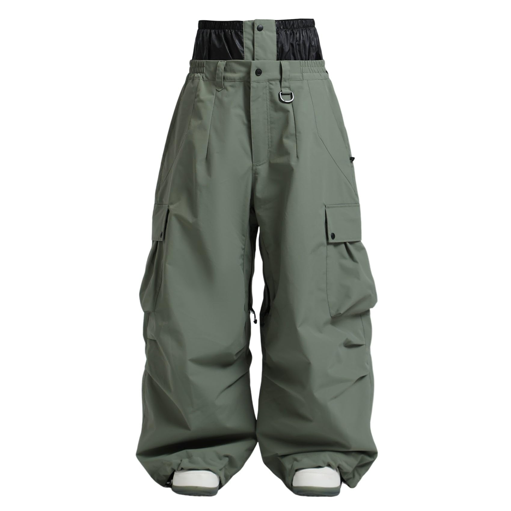 **Men's & Women's Waterproof Insulated Snowboard Pants - Super Baggy Loose Fit Ski Pants for Winter Sports & Outdoor Activities**    *(场景: Perfect for Snowboarding, Skiing, and Cold-Weather Adventures)*