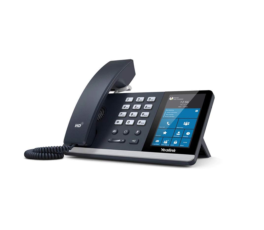 Yealink T55 Microsoft Teams Certified IP Phone - HD Voice, 3.5