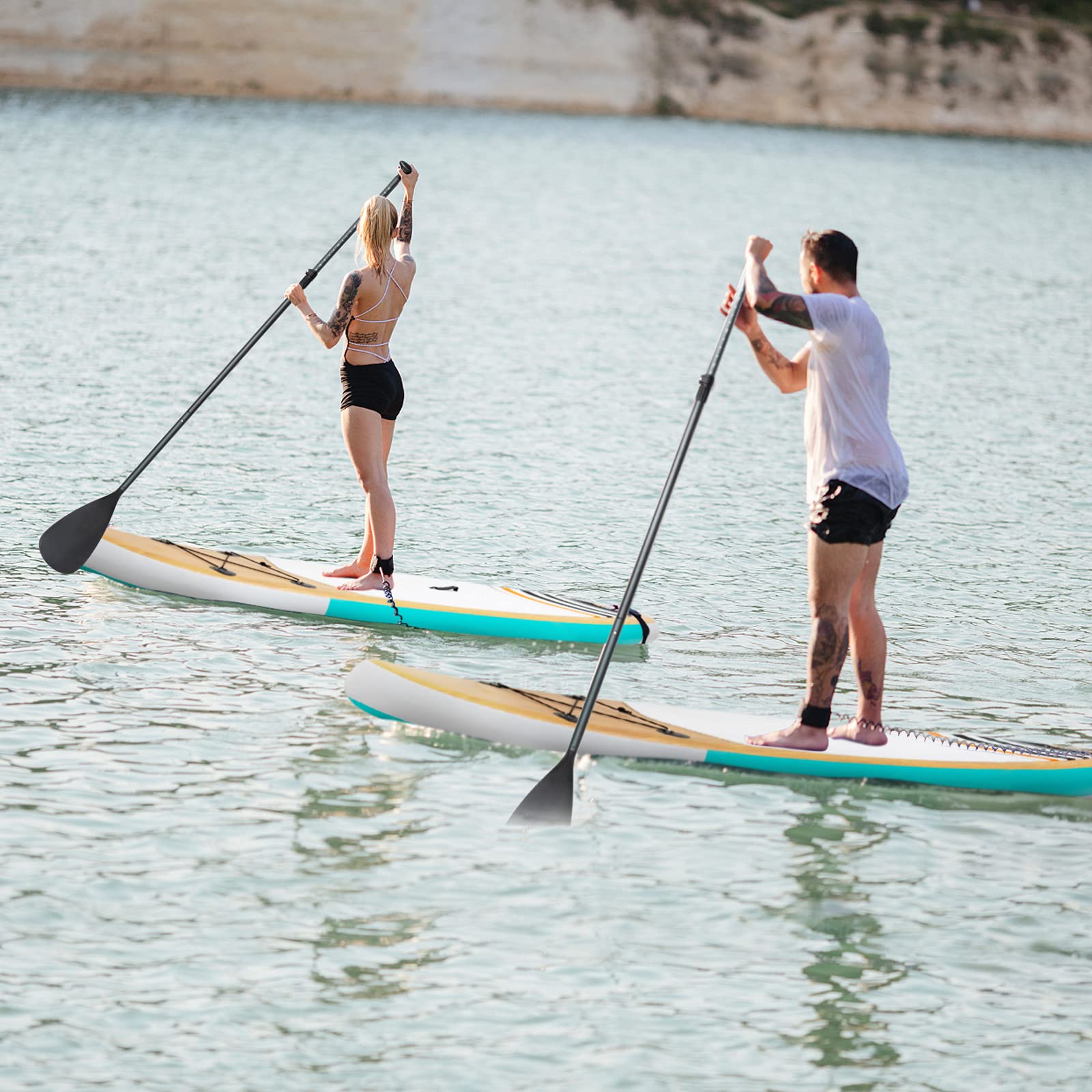 GYMAX Inflatable Stand Up Paddle Board (6