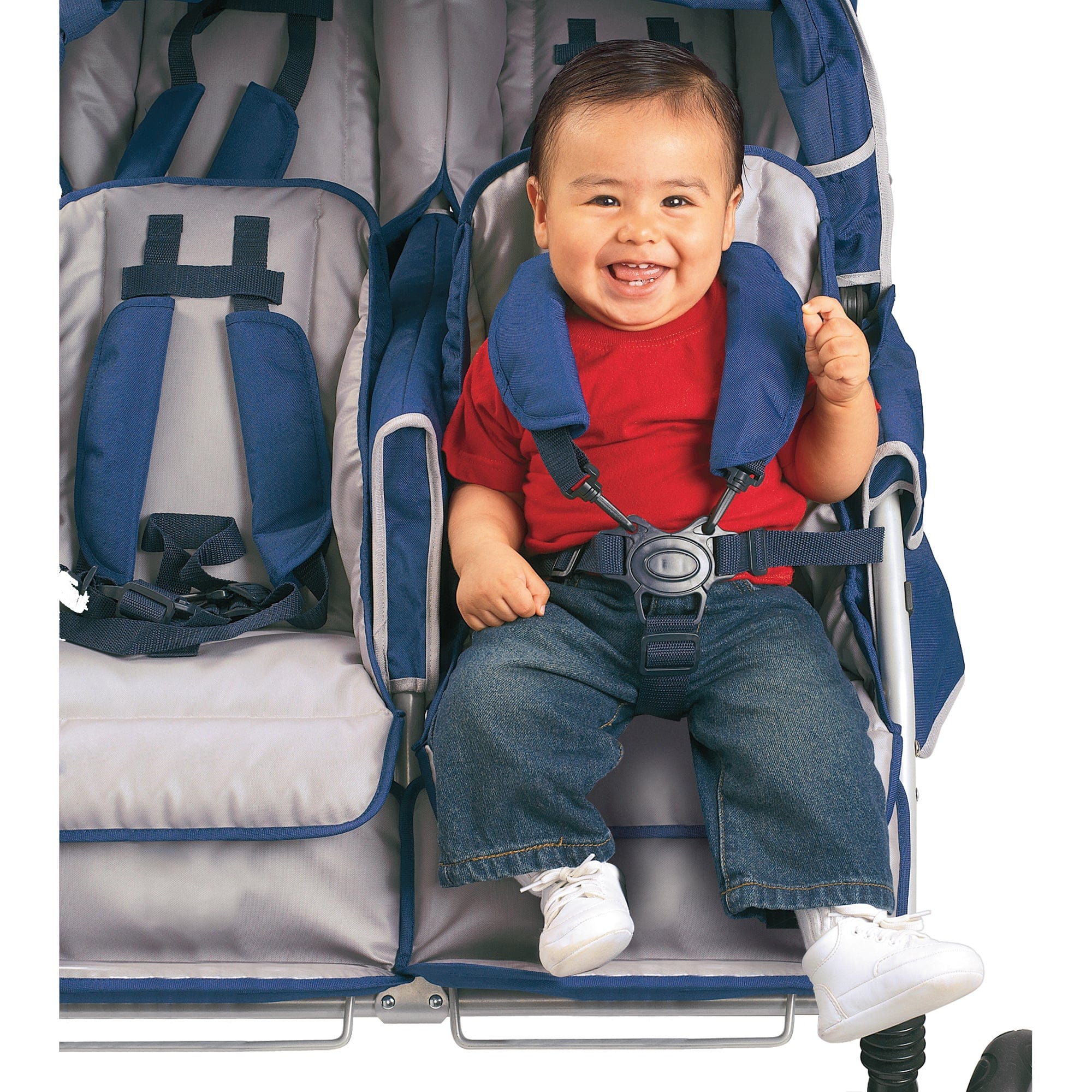SureStop™ Bye Bye® 6 Passenger Stroller by Angeles - Lightweight Multi-Kids Jogging Stroller for Outdoor Walks, Shopping & Family Outings
