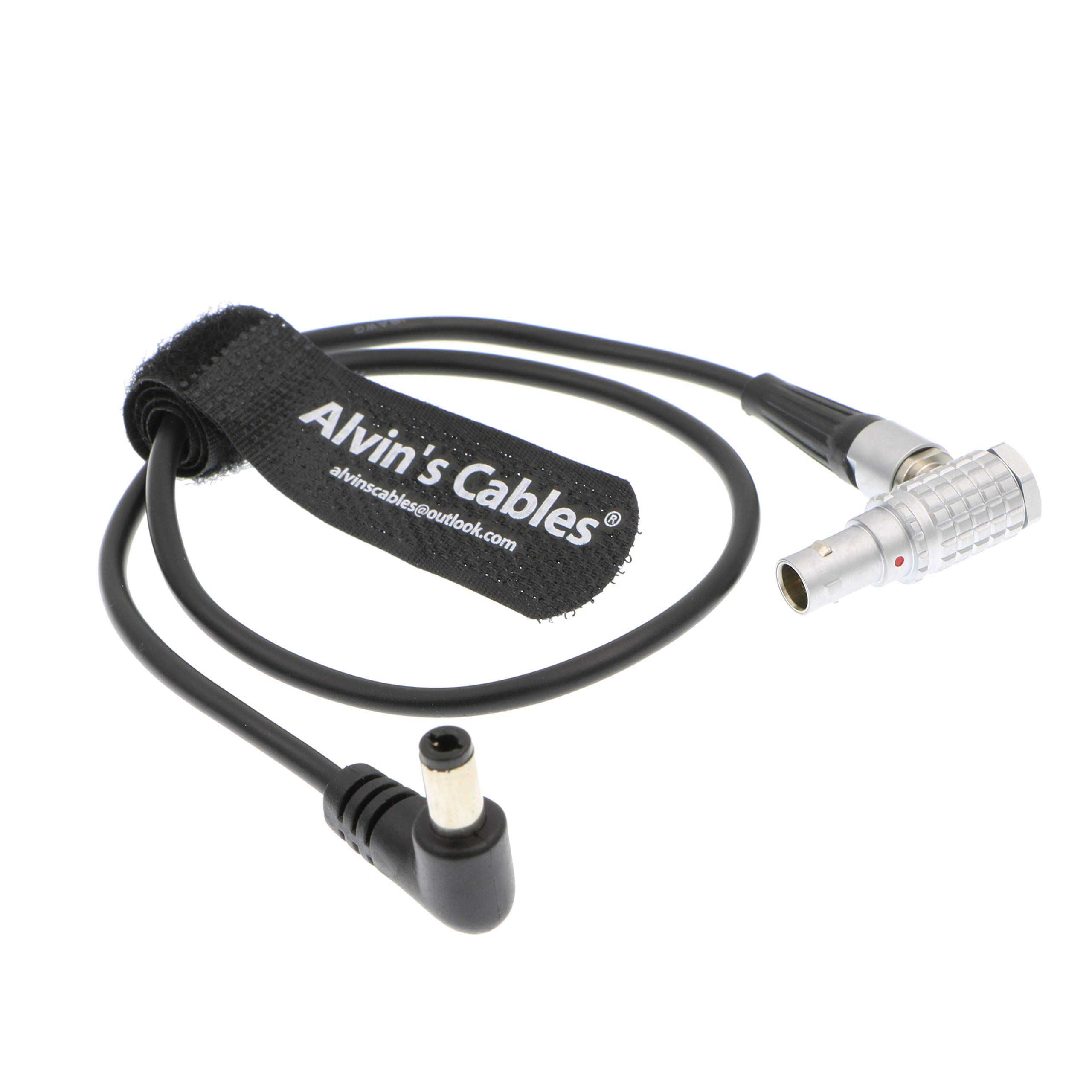 Alvin's Cables DC Right Angle to 2 Pin Male Power Cable - Compatible with Teradek Bolt Transmitter & Z-CAM E2 Series (E2-S6/E2-F6/E2-F8) - Connect to Tilta Battery Plate - Perfect for Professional Video Production & Camera Power Solutions