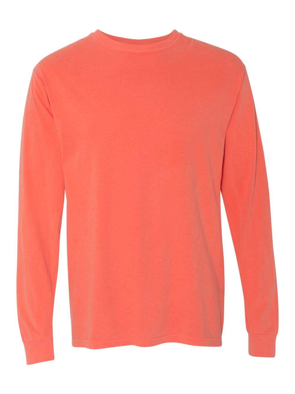 Comfort Colors Men's Long Sleeve T-Shirt - Soft Cotton Crewneck Tee Style 6014 for Casual Wear & Everyday Comfort