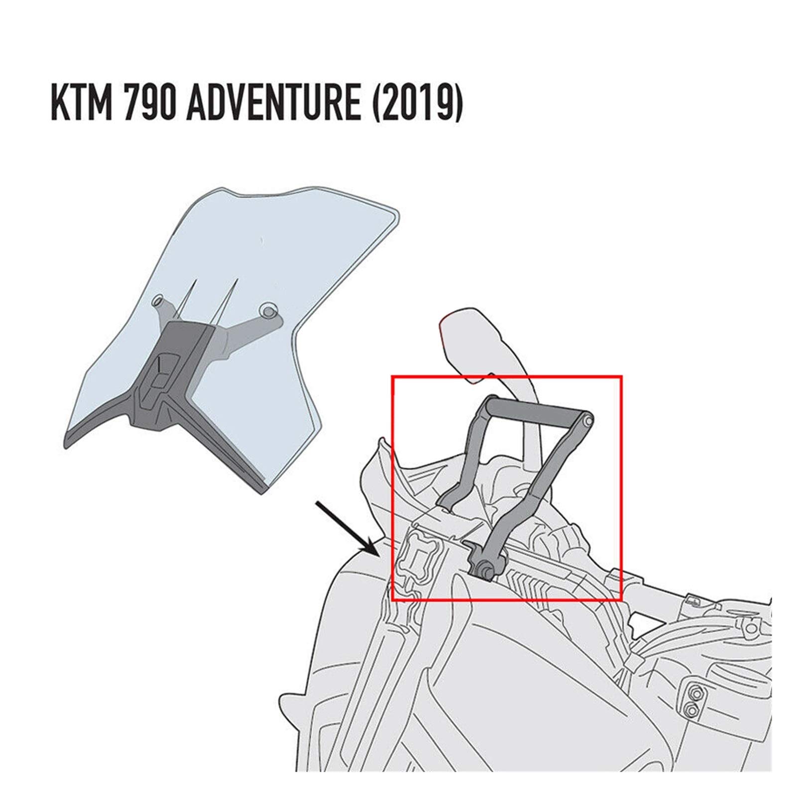 KTM 790 Adventure S/R Motorcycle GPS & Smartphone Mount Holder - Universal Phone Navigation Bracket for 2017-2019 Models (Black) | Perfect for Off-Road Adventures & Long-Distance Touring