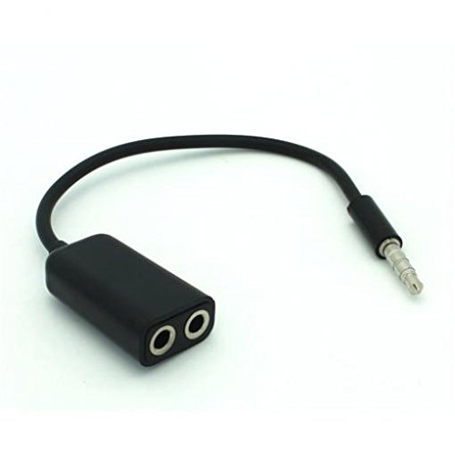 3.5mm Headphone Splitter - Dual Port Audio Jack Adapter for LG Prime 2 & More | Share Music with Friends, Gaming Headsets, Travel & Classroom Use