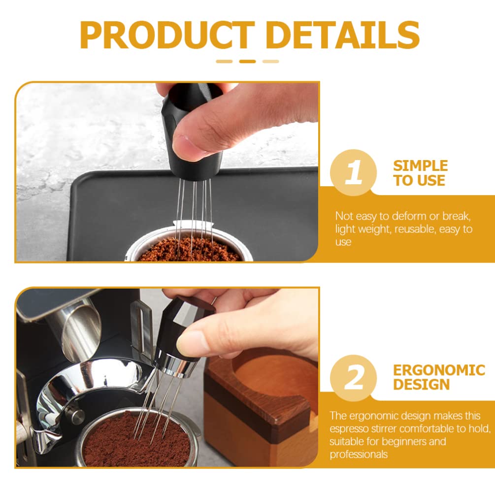 iplusmile Espresso Coffee Distributor & Tamper - Aluminum Alloy Needle WDT Tool for Barista, Perfect for Espresso Machine Coffee Preparation & Home Brewing - Ideal for Coffee Shops, Cafes & Home Baristas