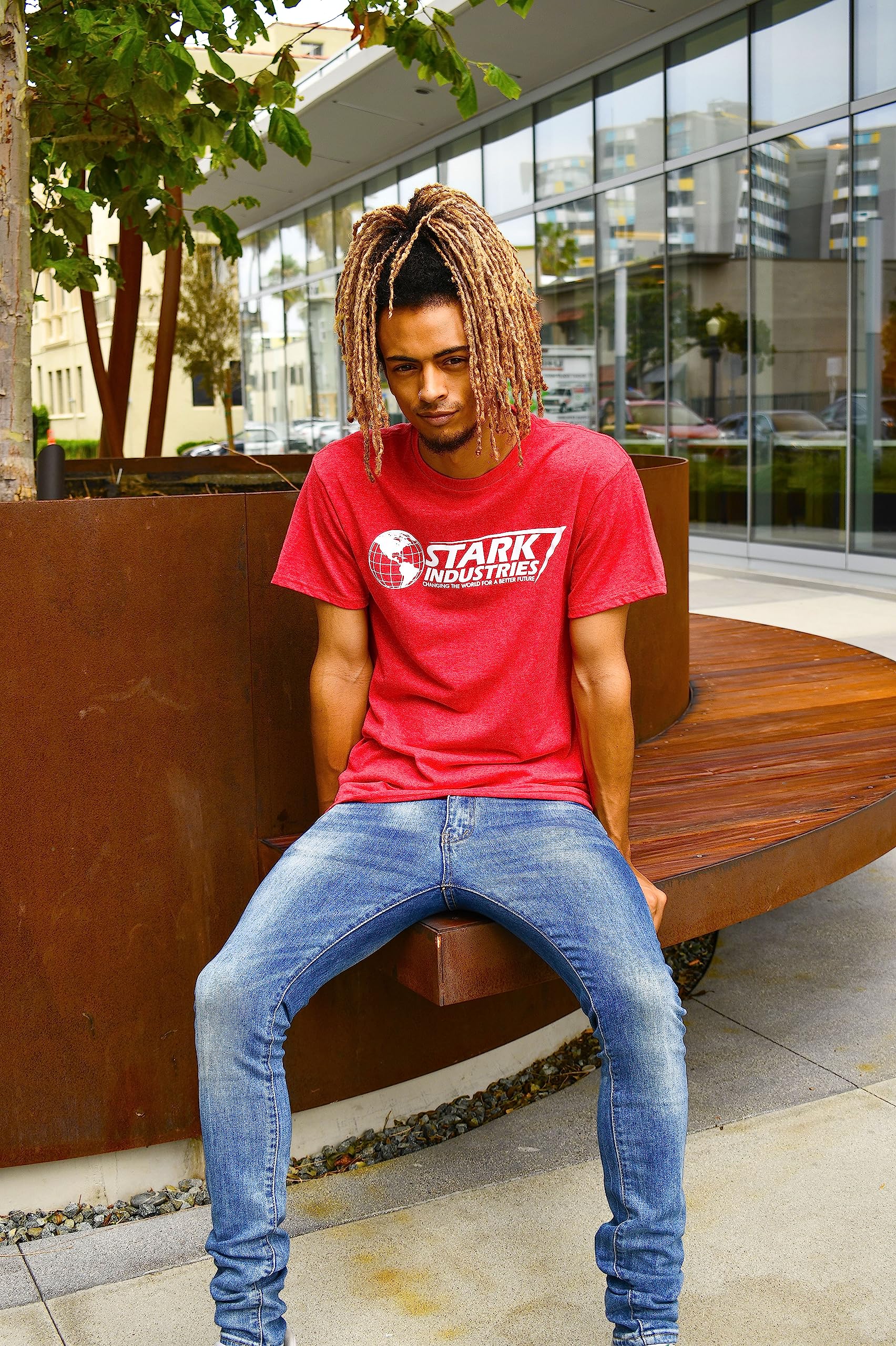 Marvel Iron Man Stark Industries Graphic T-Shirt for Men - Cool Superhero Tee for Casual Wear & Cosplay