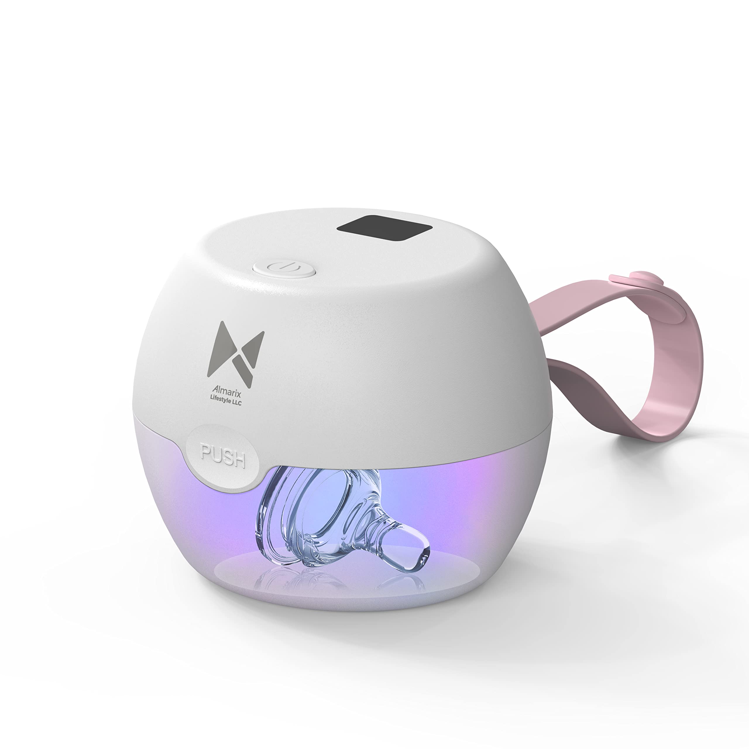 Mini UV Light Sterilizer Box with LED Display - Portable UV-C Sanitizer for Pacifiers, Jewelry, Phones & Small Items | 99.99% Germ Elimination in 3 Minutes | Perfect for Baby Care, Travel & Home Use
