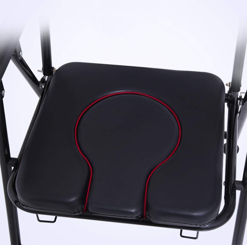 Portable Folding Commode Chair for Elderly & Disabled - 330lb Heavy Duty Shower Toilet Seat with Safety Frame - Ideal for Bedside, Bathroom & Post-Surgery Use - Perfect for Seniors, Pregnant Women & Mobility Assistance