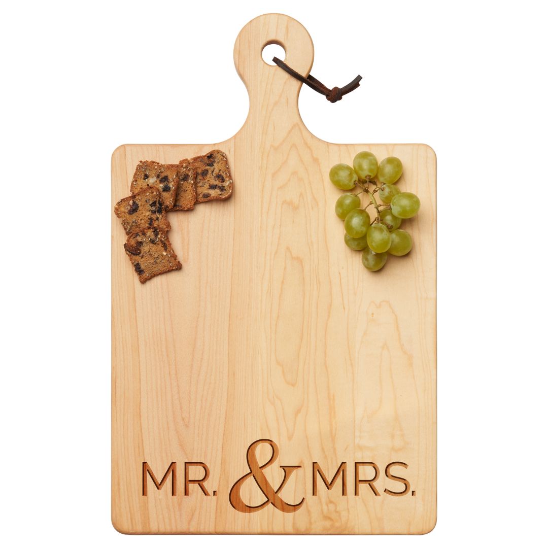 Premium Maple Wood Cutting Board & Cheese Serving Platter - 16