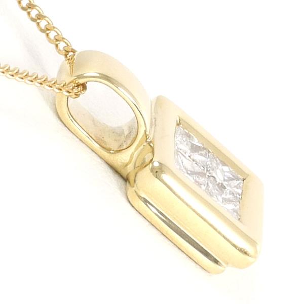 18K Yellow Gold Diamond Necklace for Women - Elegant & Timeless Jewelry Gift for Anniversary, Wedding, or Special Occasion