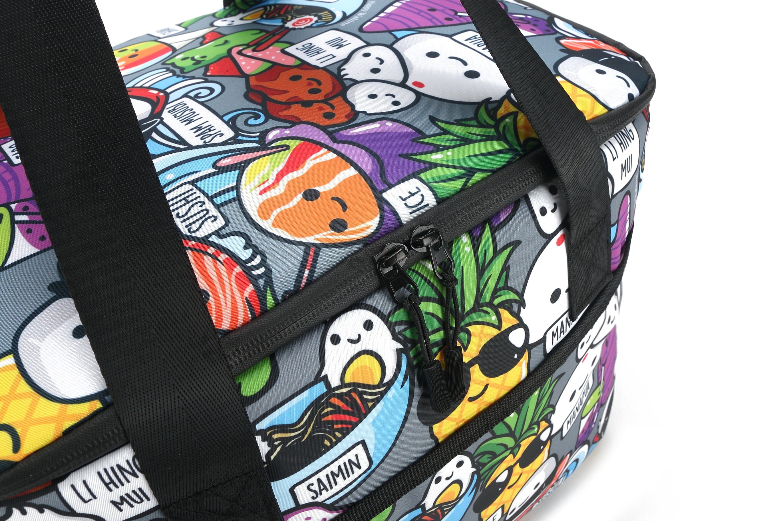 Premium Insulated Cooler Tote Bag - Large Capacity, Stylish Craving Hawaii Grey Design - Perfect for Beach Trips, Picnics & Outdoor Adventures