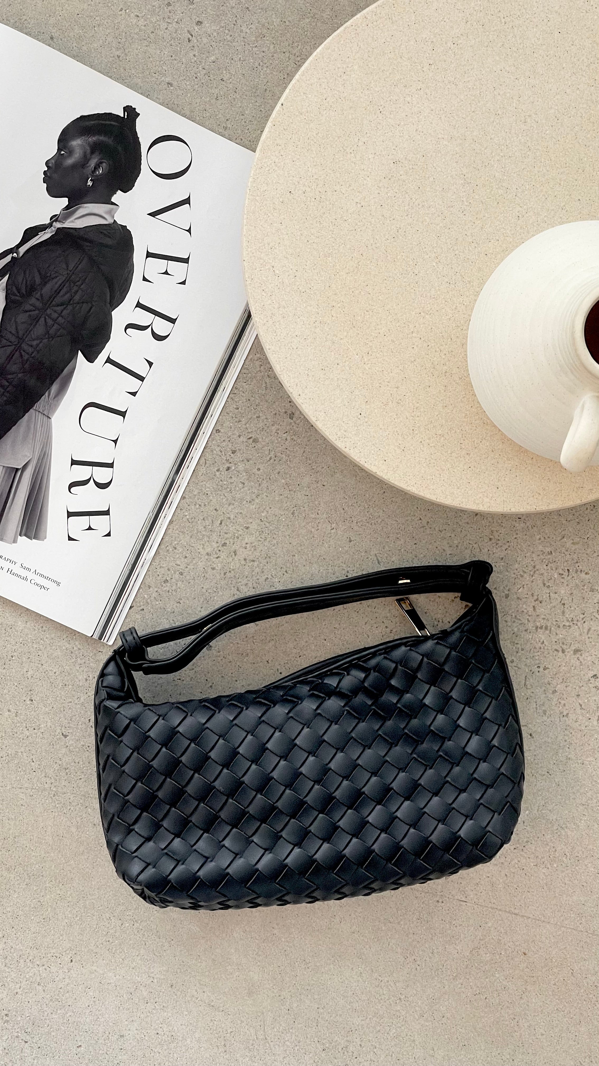 Isabelle Handle Bag for Women - Stylish Black Leather Shoulder Purse - Perfect for Work, Travel & Everyday Use
