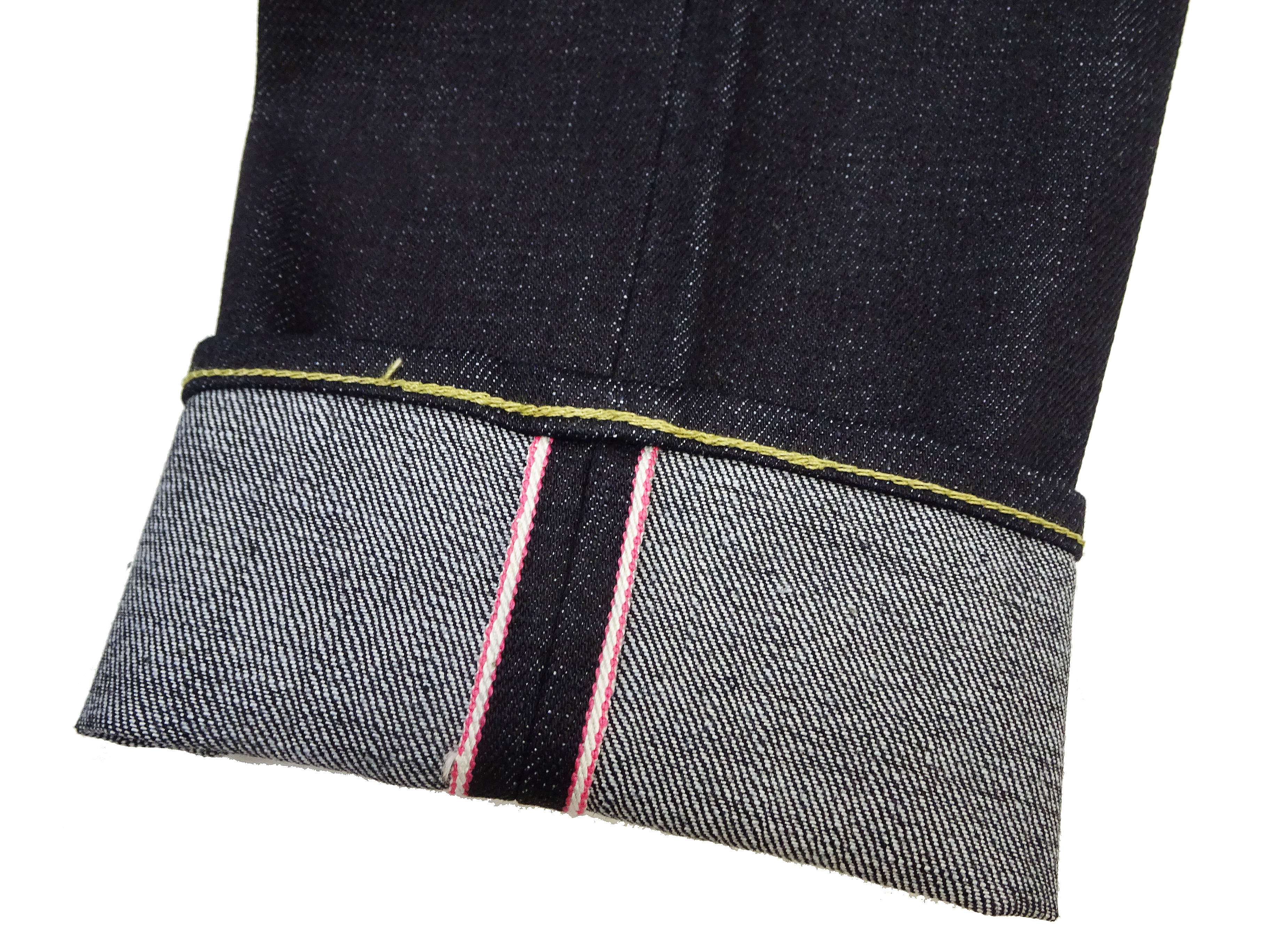 Momotaro Jeans Men's Slim Tapered Fit #200 14.7oz Zimbabwean Cotton Deep Indigo Denim Pants - Sanforized Unwashed Raw Selvedge Jeans for Casual Wear & Street Style
