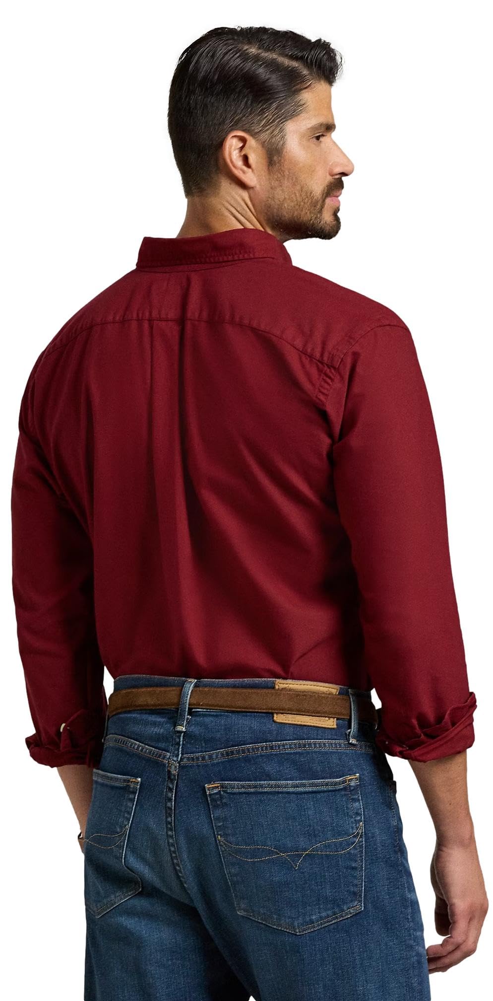 POLO RALPH LAUREN Men's Big & Tall Long Sleeve Oxford Button-Down Shirt | Classic Casual & Business Wear for Office, Dating & Outdoor Events