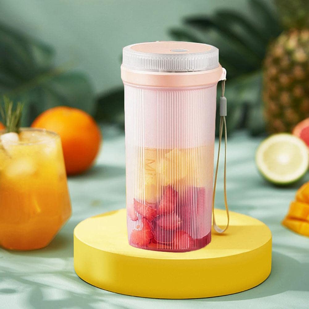 Portable USB Rechargeable Electric Juicer Cup - 300ml Mini Blender for Smoothies, Fruit Juice & Ice Crushing | Travel-Friendly Mixer for Shakes, Healthy Drinks & On-the-Go Blending (Great for Gym, Office & Outdoor Activities)