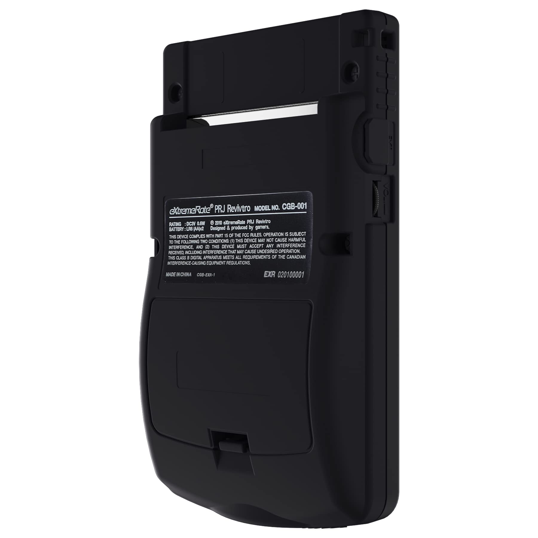 eXtremeRate Replacement Shell with Buttons for Gameboy Color GBC - Compatible with GBC OSD IPS, Regular IPS & Standard LCD Screens (Console & IPS Screen Not Included) - Black - Perfect for Gameboy Color Repair, Modding & Customization Projects