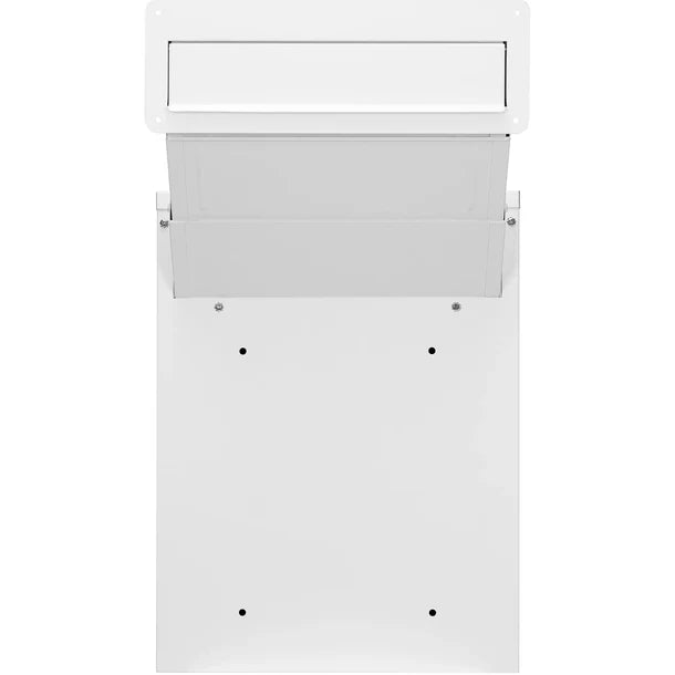 Barska CB13954 Secure Through The Wall Mail Drop Box with Adjustable Chute - Perfect for Home, Office & Package Delivery Security