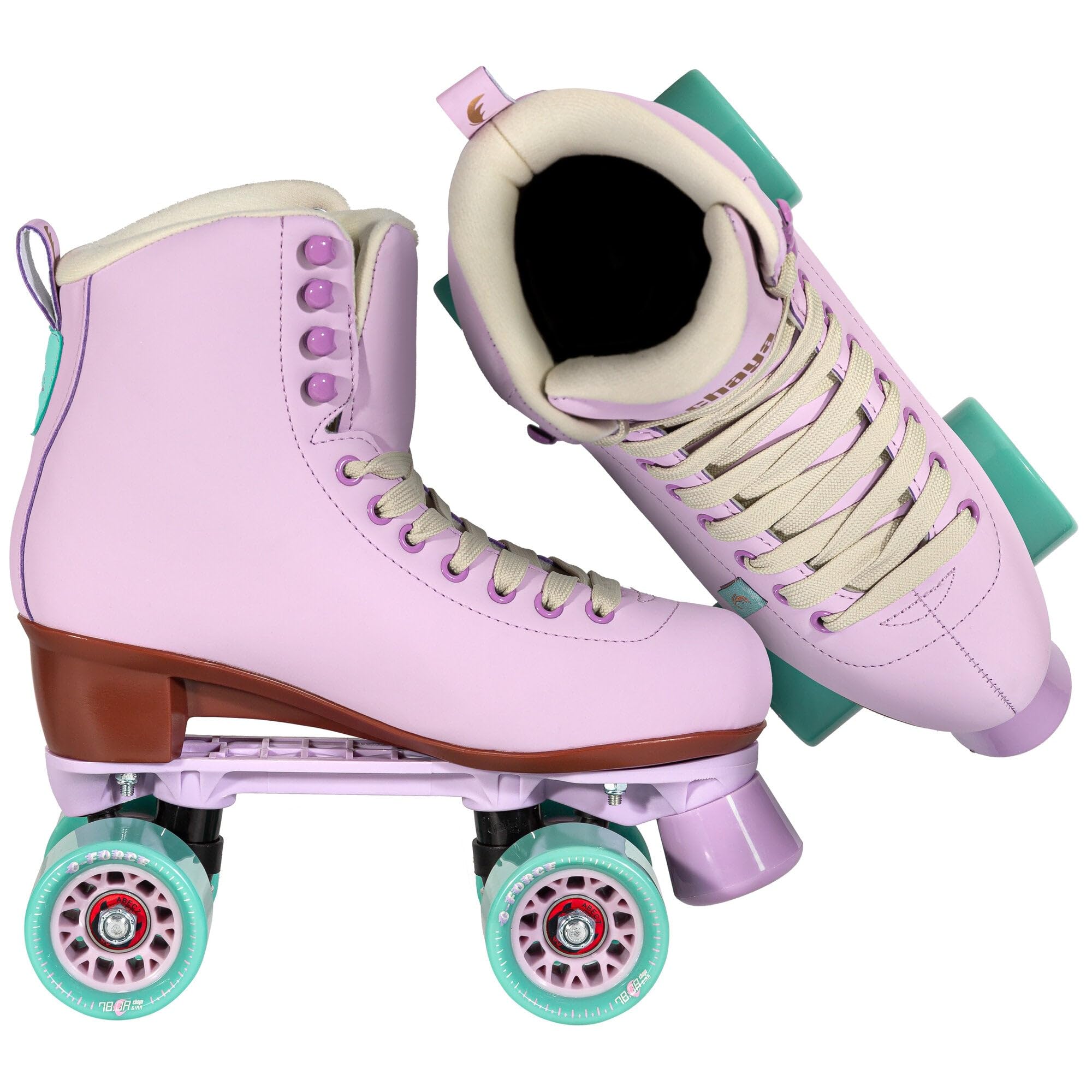 Chaya Melrose Lavender Roller Skates for Women - Outdoor & Indoor Skating - Comfortable Quad Roller Skates for Beginners & Adults - Perfect for Rinks, Parks & Fitness