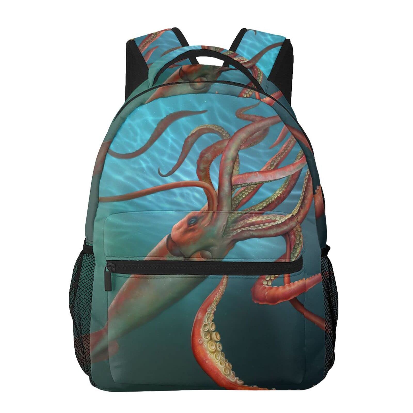 **SHAMZBEST Cool Giant Squid Backpack - Waterproof School Bag for Teens, Girls & Kids - Trendy & Durable Backpack for School, Travel & Outdoor Adventures**