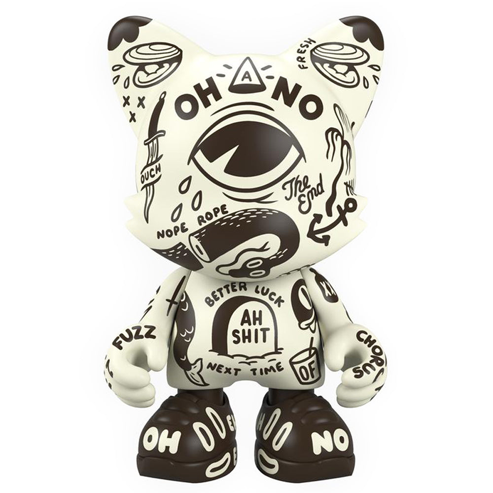 OH NO! Classic Uberjanky 15'' Vinyl Art Figure by Mcbess x Superplastic - Collectible Urban Art Decor for Home & Office Display