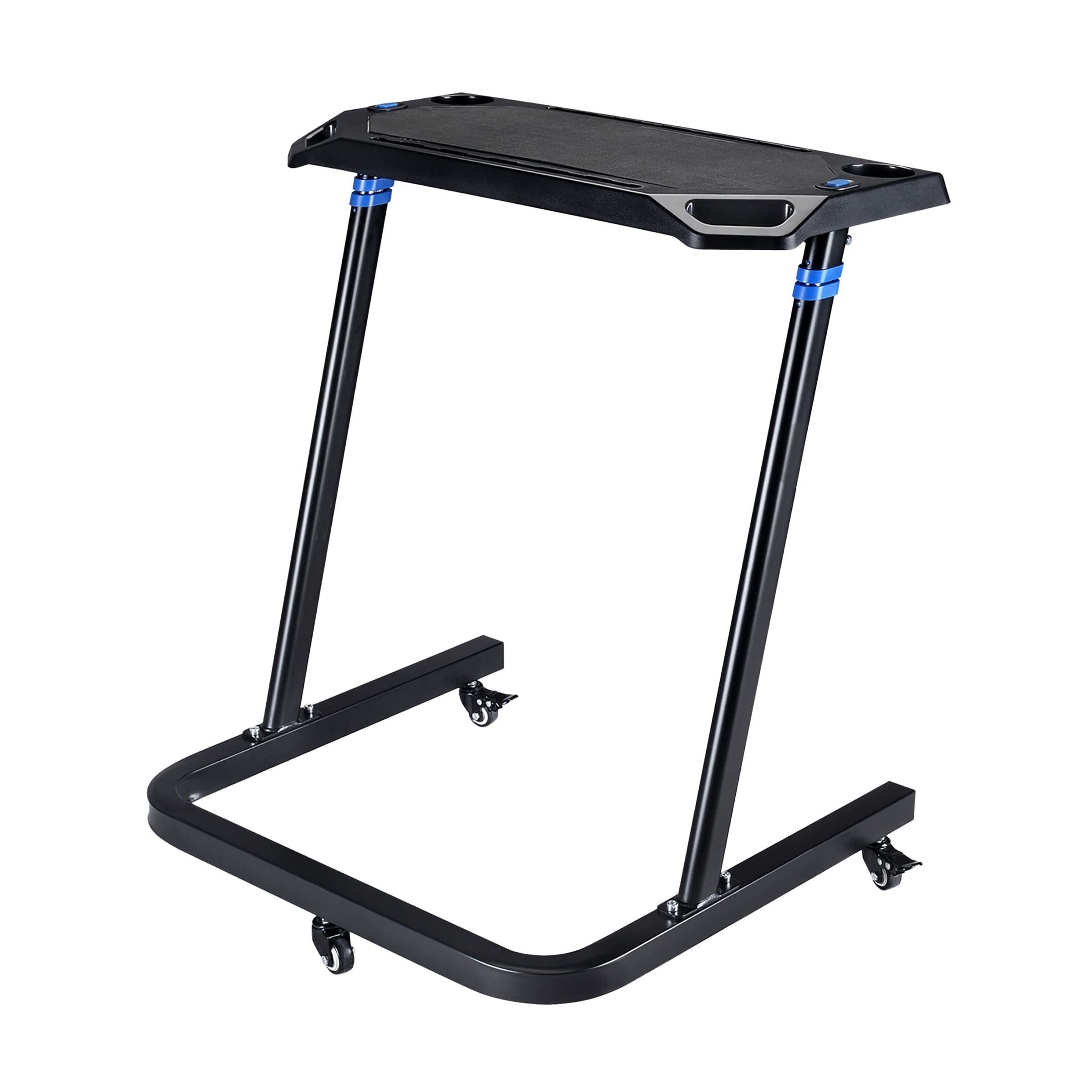 Adjustable Bike Desk - Rolling Laptop Cart for Exercise & Work - Home Office Fitness