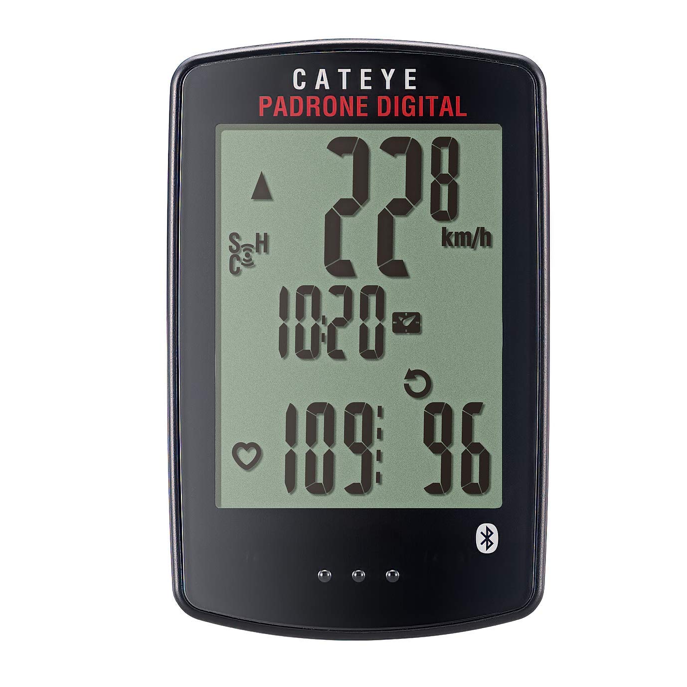 CATEYE Padrone Digital Wireless Bike Computer with Bluetooth - Track Speed, Distance & Ride Data - Perfect for Road Bikes, Mountain Biking & Cycling Training