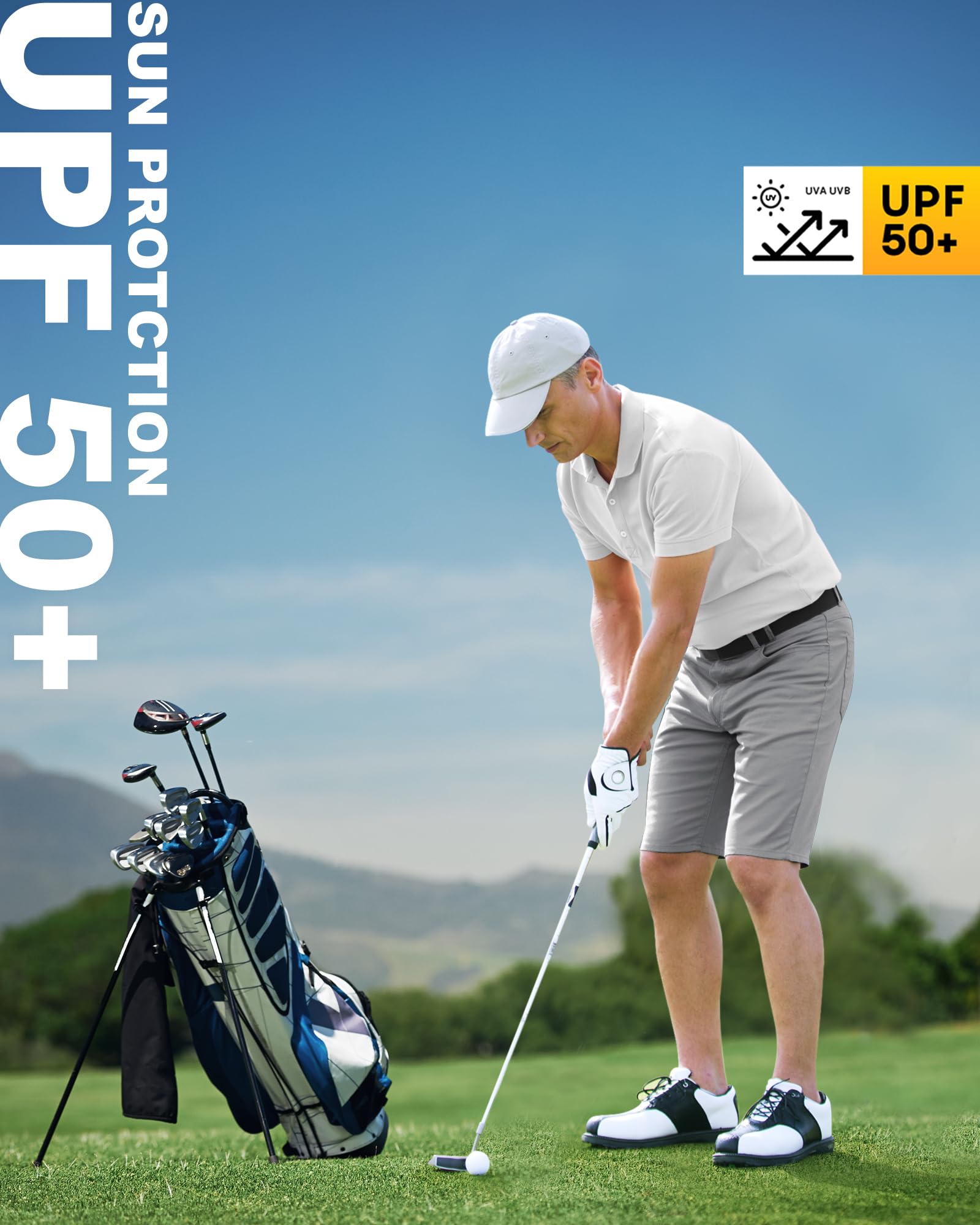 33,000ft Men's Quick Dry Golf Shorts - 11