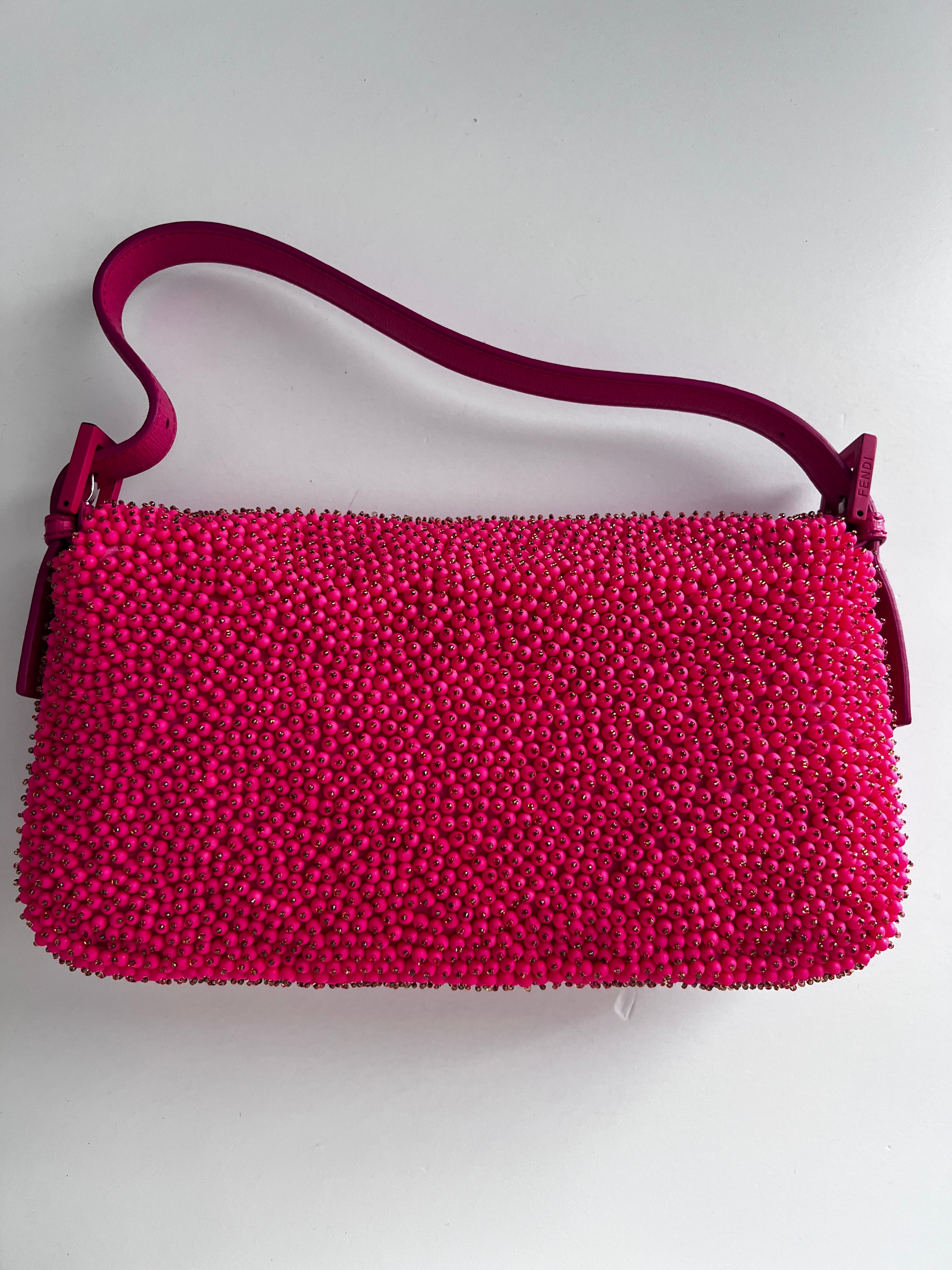 Fendi Berries Baguette Bag - Luxury Designer Shoulder Bag for Women | Perfect for Parties, Date Nights & Special Occasions