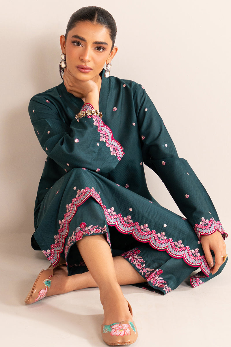 MEADOW WHISPER 2-Piece Embroidered Lawn Suit for Women | Summer Casual Outfit | Perfect for Garden Parties & Outdoor Events
