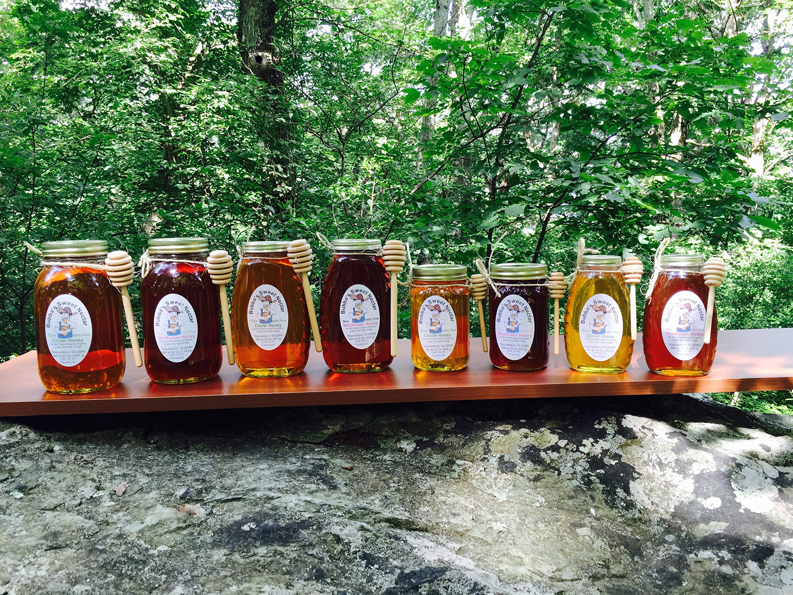 Bubba's Clover Honey - Pure Natural Honey in 32Oz (2 lb) Jars - 3 Pack - Perfect for Tea, Baking & Healthy Breakfast