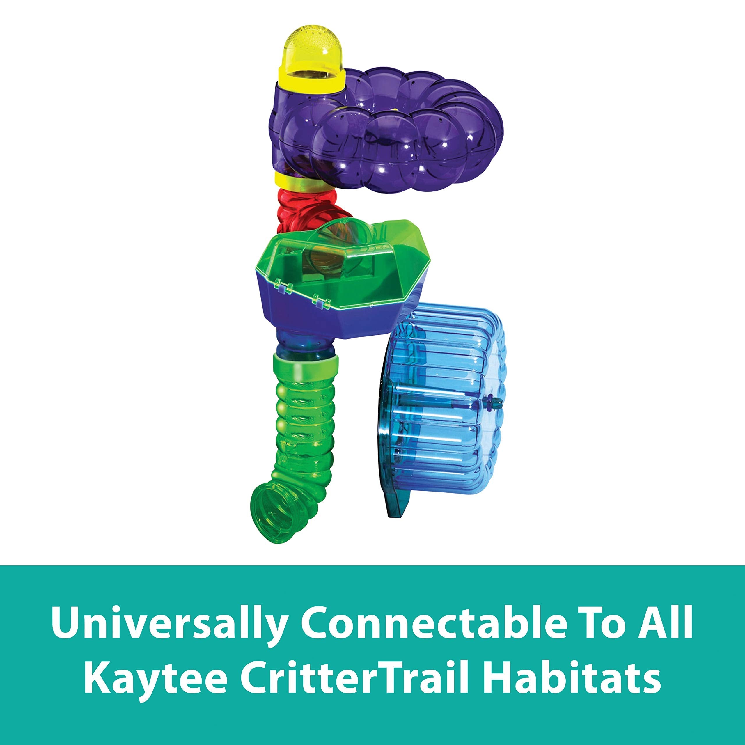 Kaytee Critter Trail Fun 16-Piece Small Animal Habitat Tubes for Hamsters, Gerbils & Mice - Expandable Play Tunnels for Cage Enrichment & Exercise