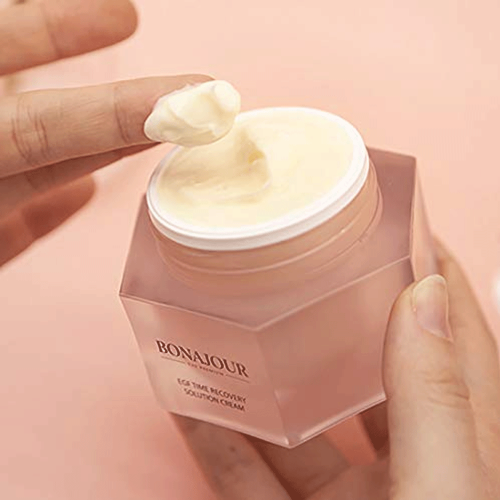 BONAJOUR EGF Time Recovery Anti-Aging Face Cream 50ml - Hydrating & Wrinkle Reducing Moisturizer for Day & Night Skincare Routine