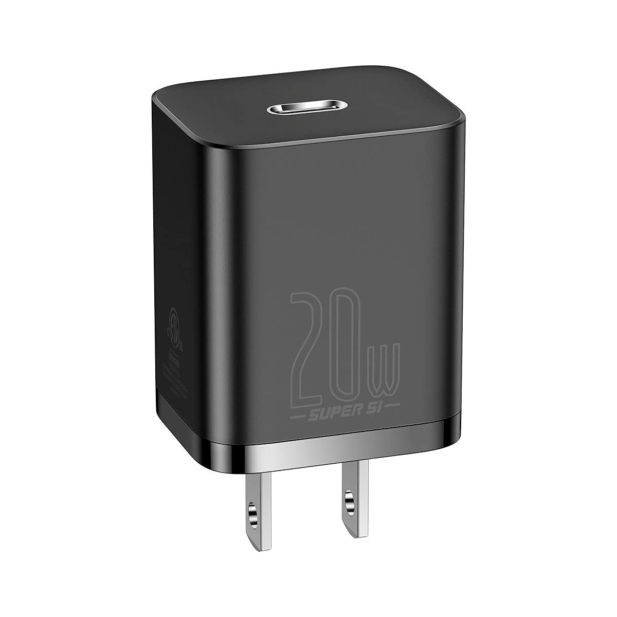 Baseus 20W USB C Fast Charger - PD 3.0 Super SI Mini Wall Charger for iPhone 12/13/14 Series, Samsung Galaxy S21/S22, iPad Pro/Air, AirPods Pro | Fast Charging Adapter for Home, Office & Travel