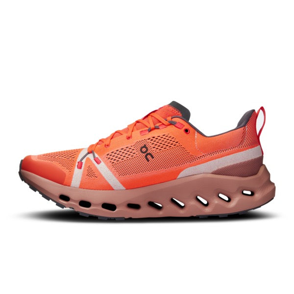 Men's Cloudsurfer Trail Running Shoes - Flame/Dustrose Color | Lightweight & Cushioned for Trail Running & Hiking | Perfect for Outdoor Adventures & Rough Terrains