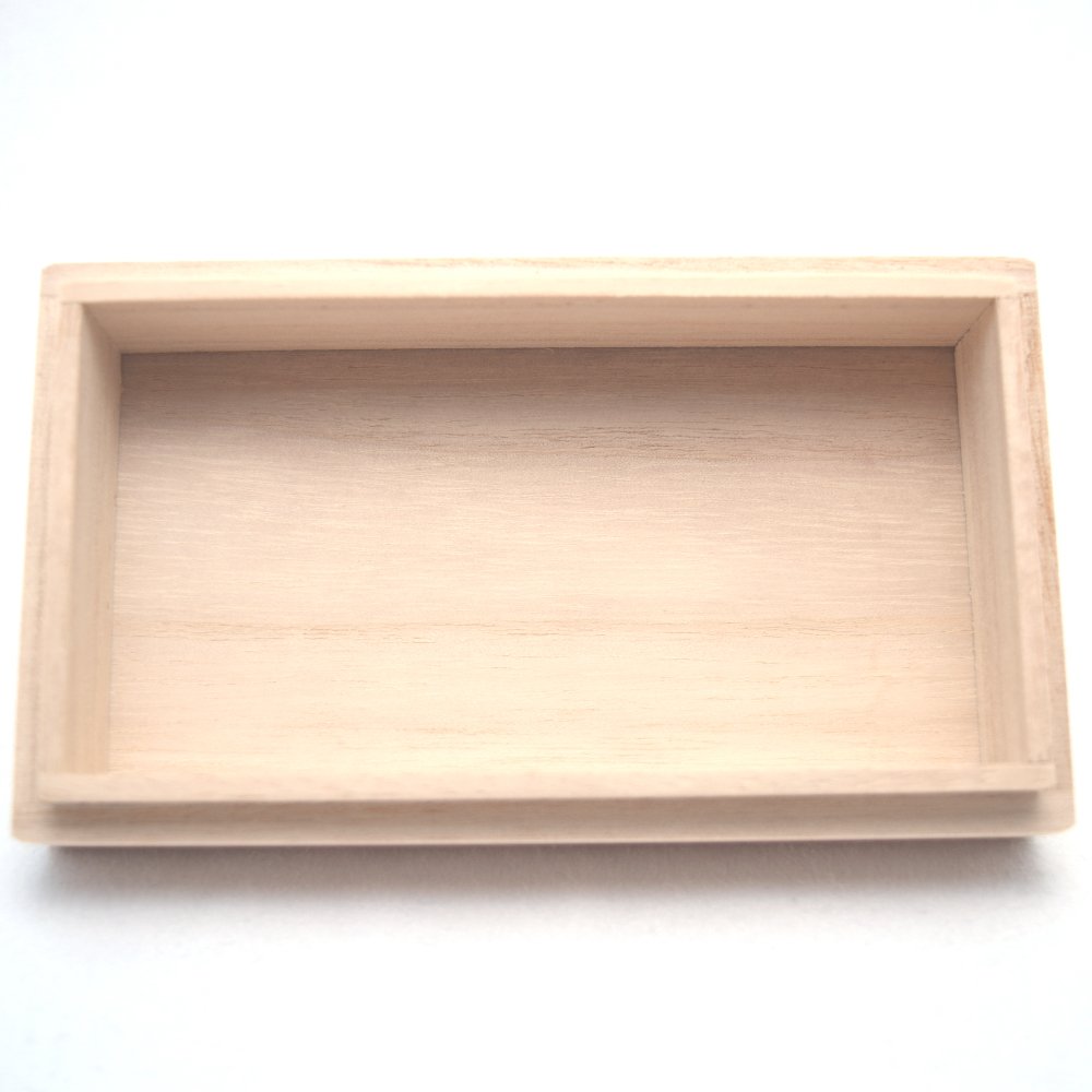 Japanese Kiri Wood Inro Style Jewelry Box - Traditional Asian Juzu Beads Storage Case for Women (12.3