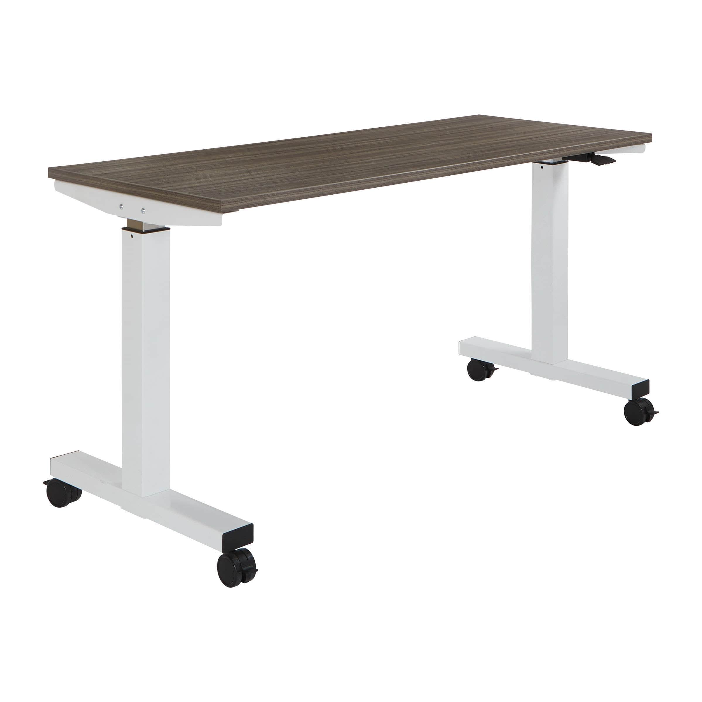 Office Star 5 ft. Wide Pneumatic Height Adjustable Desk [HAT60251] - Ergonomic Standing Desk for Home Office, Study & Workspace
