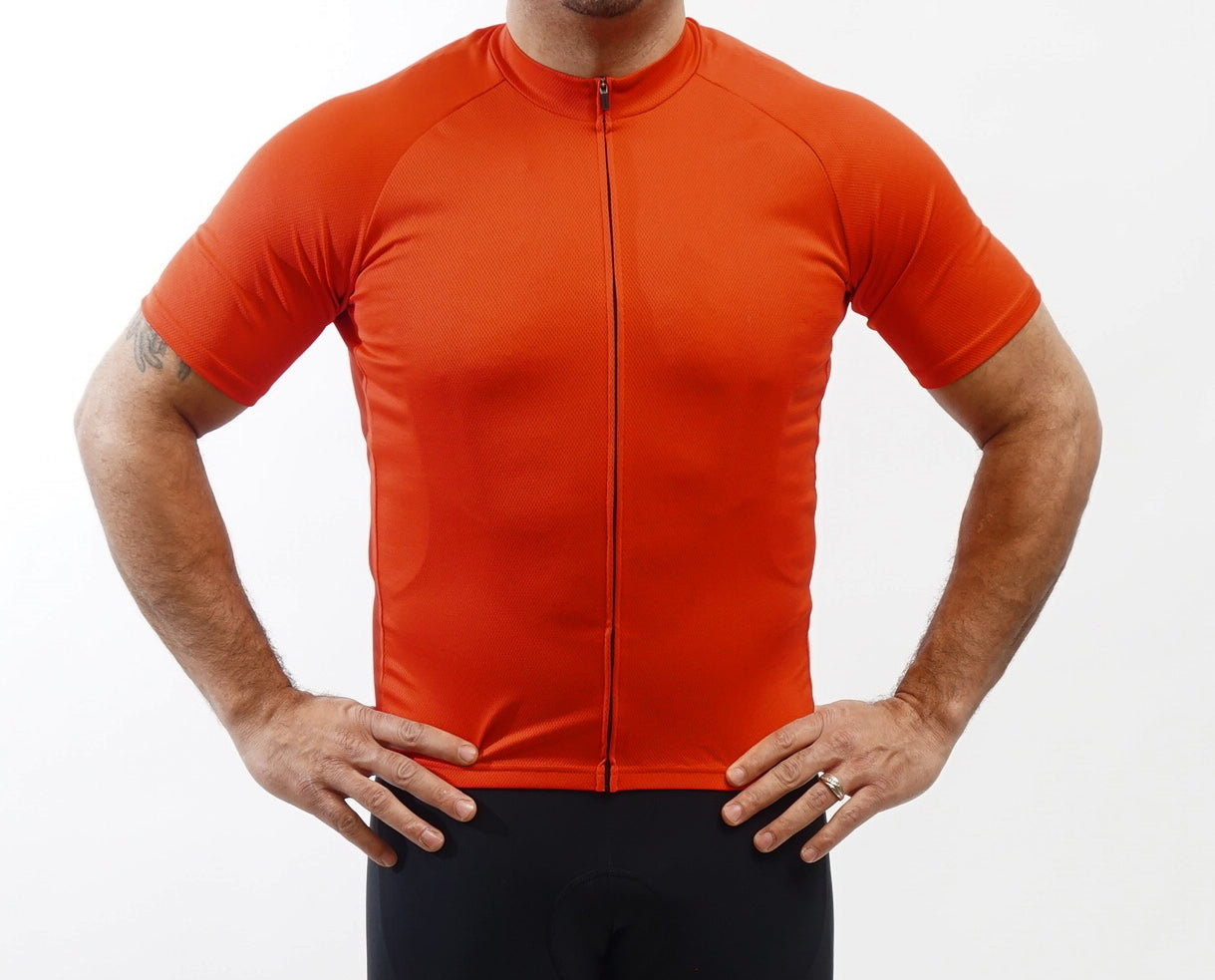 Ride Fit Cycling Jersey - Breathable & Moisture-Wicking Red Bike Shirt for Men & Women | Perfect for Road Biking, Mountain Cycling & Outdoor Sports
