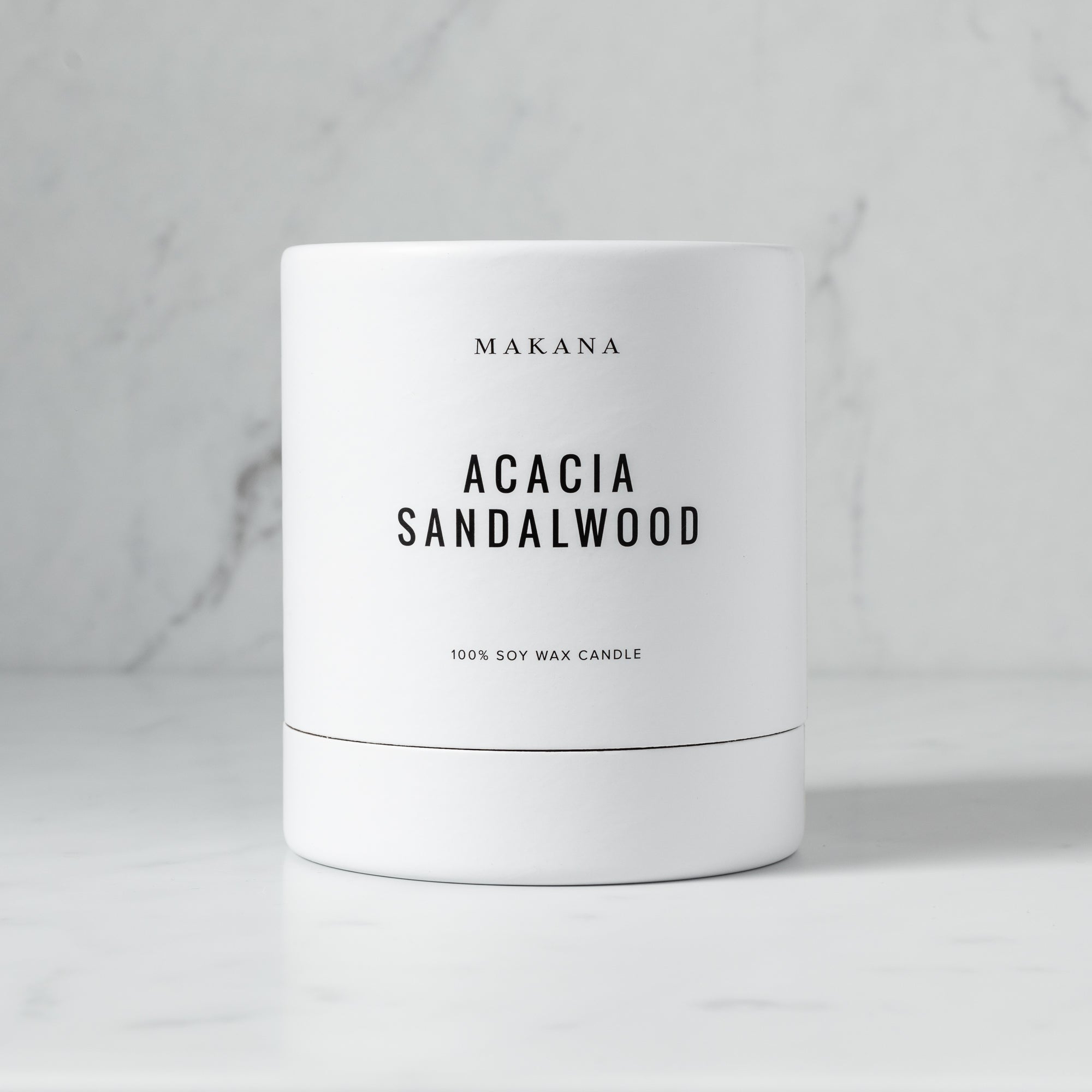 Premium Acacia Sandalwood Scented Candle - Natural Soy Wax, Long-Lasting Fragrance for Relaxation, Meditation & Home Decor - Perfect for Bedroom, Bathroom and Living Room