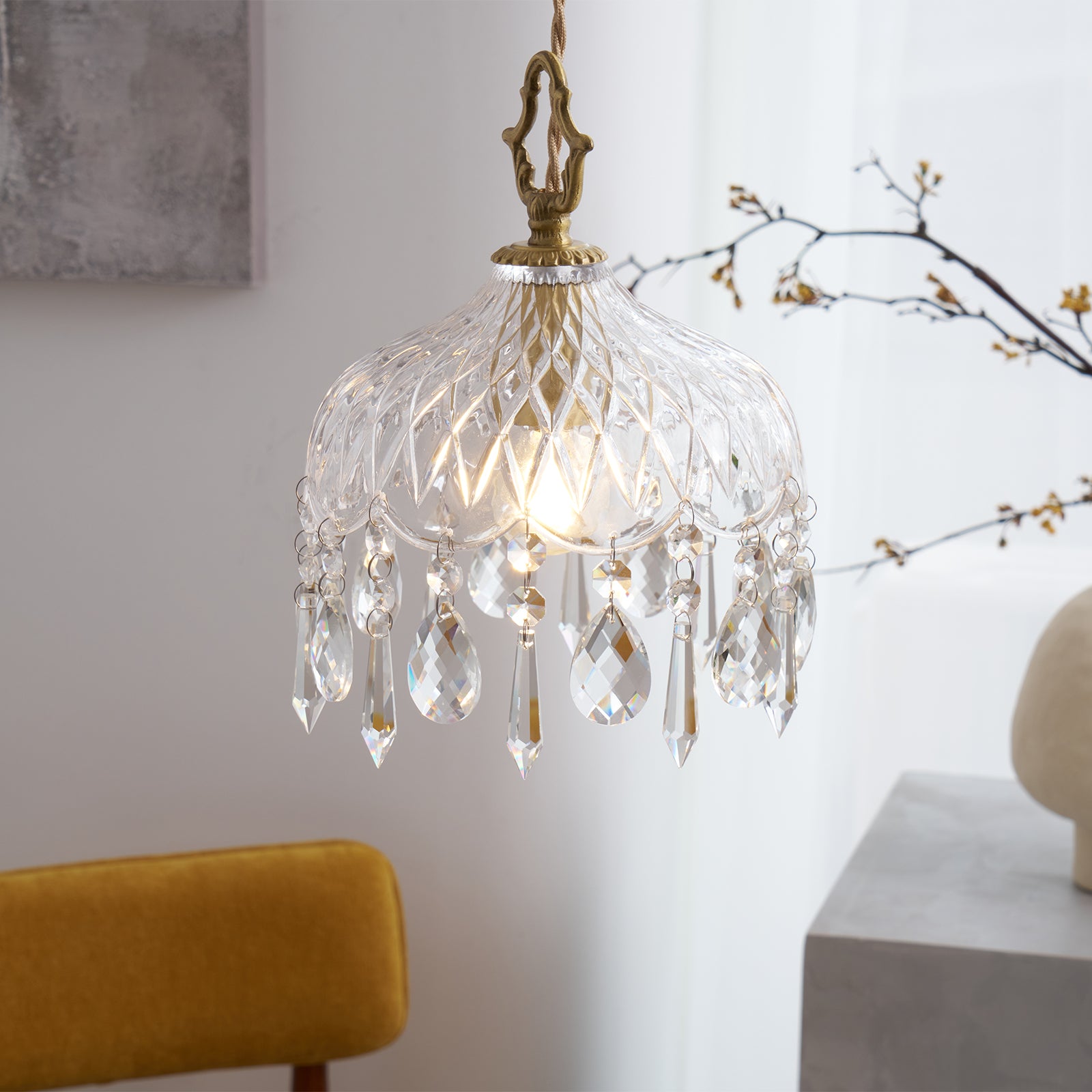 Modern Scandinavian Bowl Shade Pendant Lamp - Stylish Hanging Light Fixture for Dining Room, Kitchen Island & Bedroom Decor