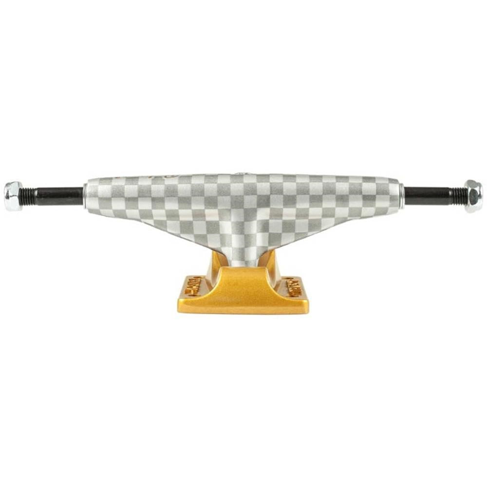 Tensor Mag Light Lo Slicks 5.25 Skateboard Trucks - Rodney Mullen Pro Model - Gold Color for Street Skating and Technical Tricks