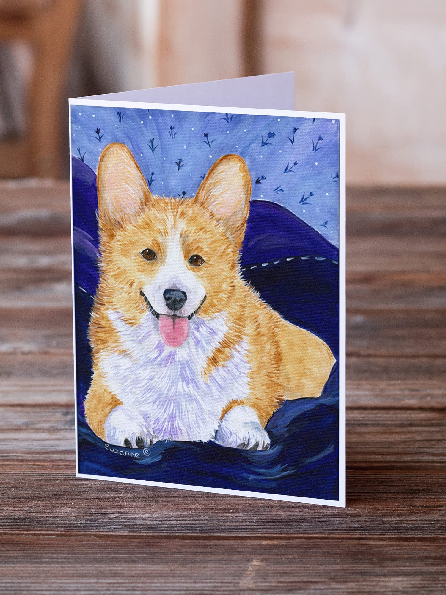 Premium Corgi Greeting Cards & Envelopes - Pack of 8 Blank A7 (5x7) Note Cards for All Occasions | Whimsical Dog Lover Stationery for Birthdays, Thank You Notes & Special Events