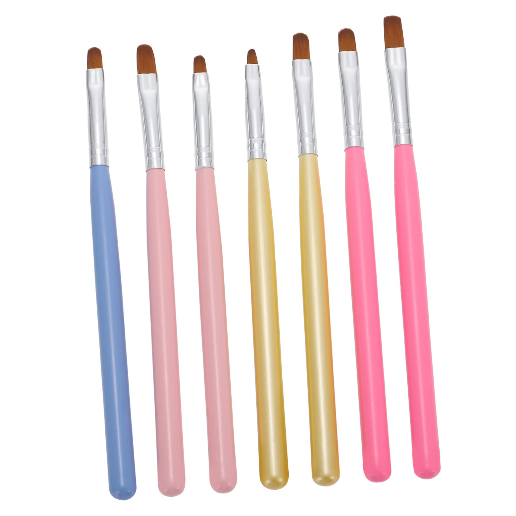 FOMIYES 7-Piece Nail Art Brush Set - Professional Nail Tech Accessories for Dip Powder, Liner, Manicure & UV Gel Design - Perfect for Salon, Home DIY & Nail Art Enthusiasts