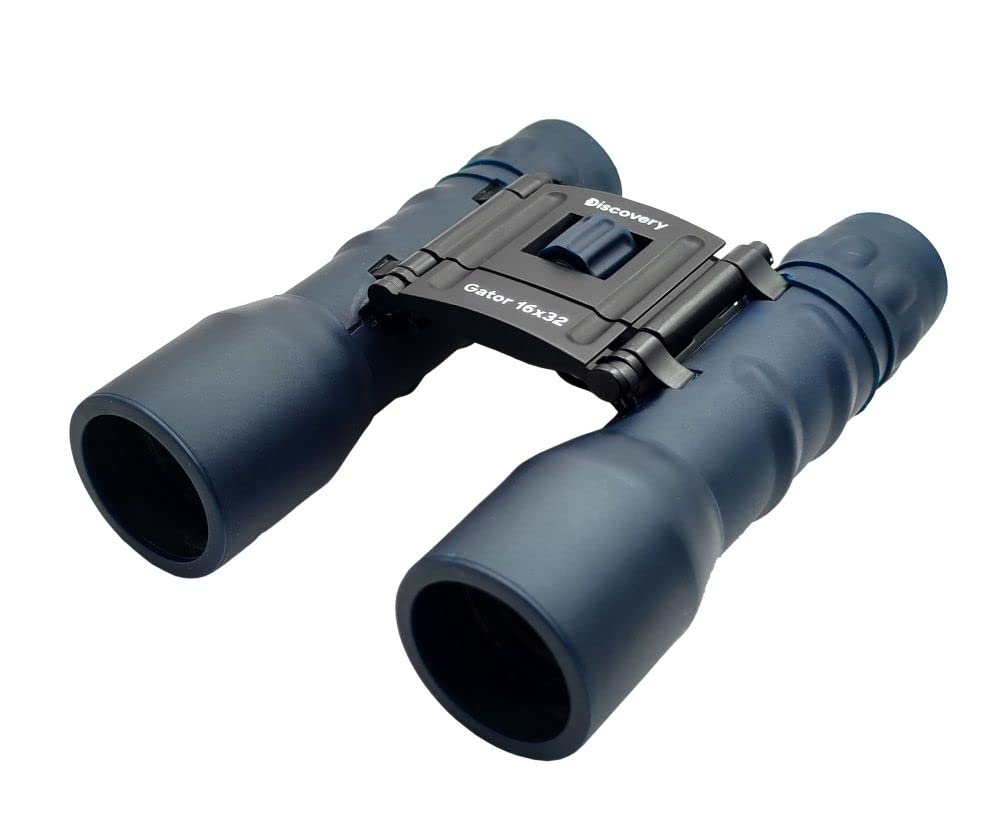 Discovery Gator 16x32 Compact Travel Binoculars - Lightweight & HD Optics for Bird Watching, Wildlife Viewing, Hiking, Concerts & Sports | Perfect for Outdoor Adventures, Travel & Sightseeing