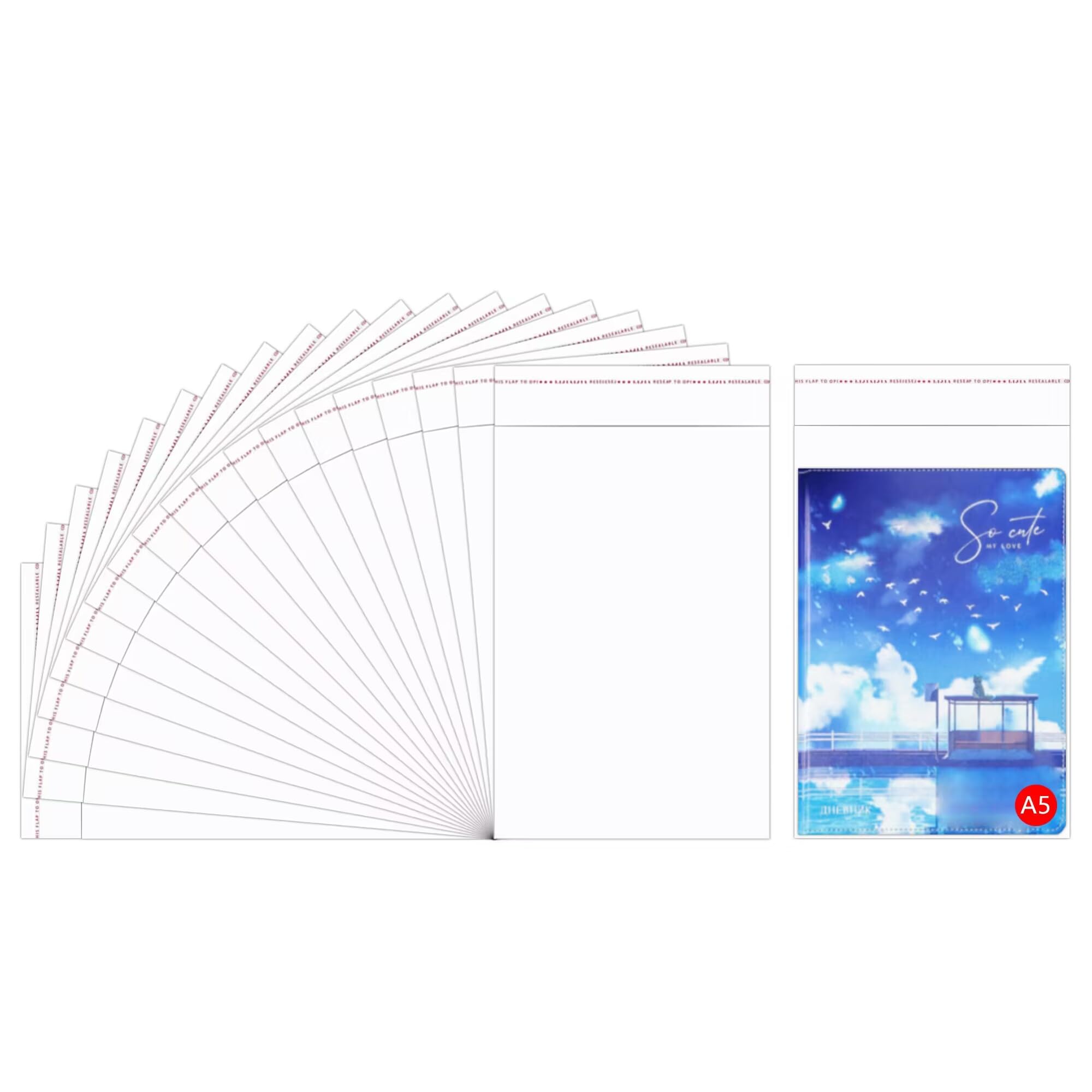 300 Clear Poly Bags 6x9 Inches 1mil Thick - Self Adhesive OPP Cello Gift Bags for Cookies, Candies, Jewelry & Crafts | Bakery Packaging, Party Favors, Candle Wrapping | Choose from 3 Sizes - Perfect for Small Business & Home Use