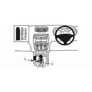 Alfa Romeo 147 (2001-2011) No Drill Angled Dash Mount - Secure Phone Holder for Hands-Free Navigation & Safe Driving