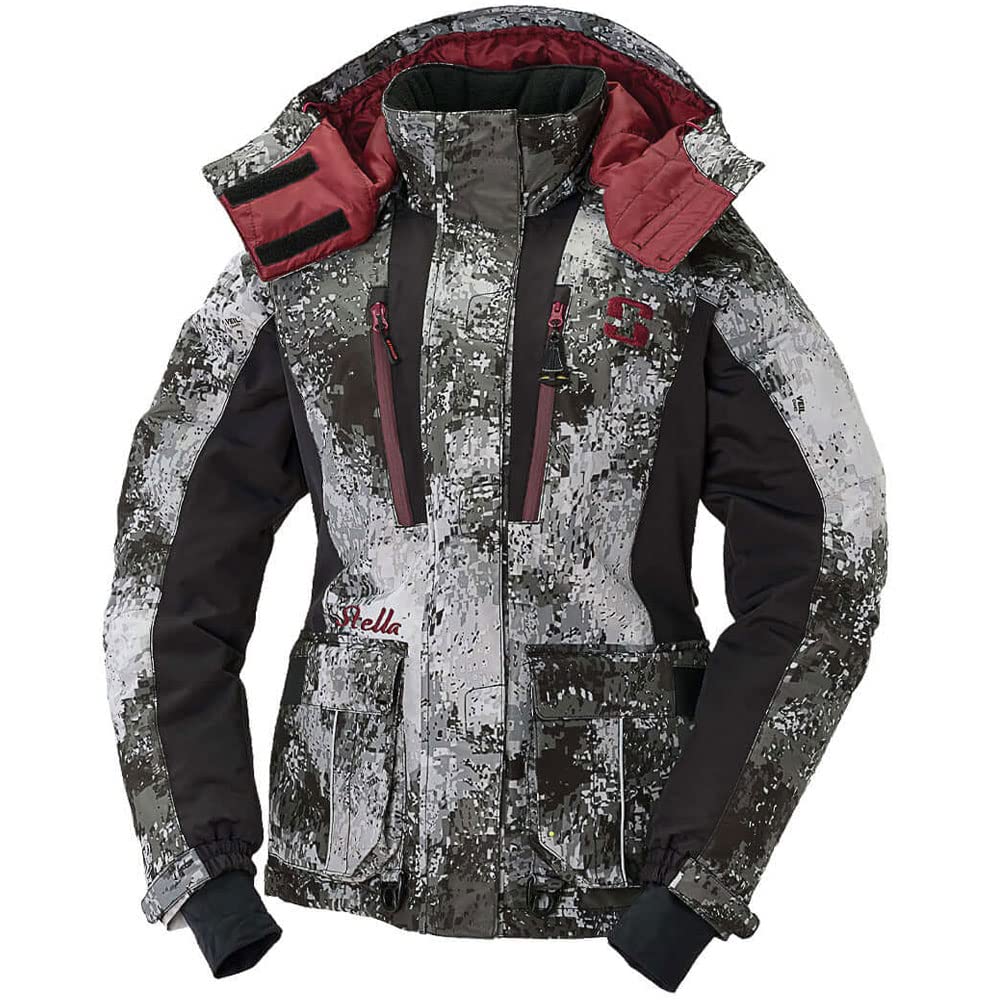 Striker Women's Stella Insulated Windproof Water-Resistant Winter Jacket with Removable Hood - Warm Outdoor Coat for Ice Fishing, Snowboarding & Cold Weather Activities